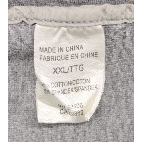 Theory Women's Grey Hoodie Sweatshirt Cotton Full Zip Sz 2XL - Picture 7 of 8